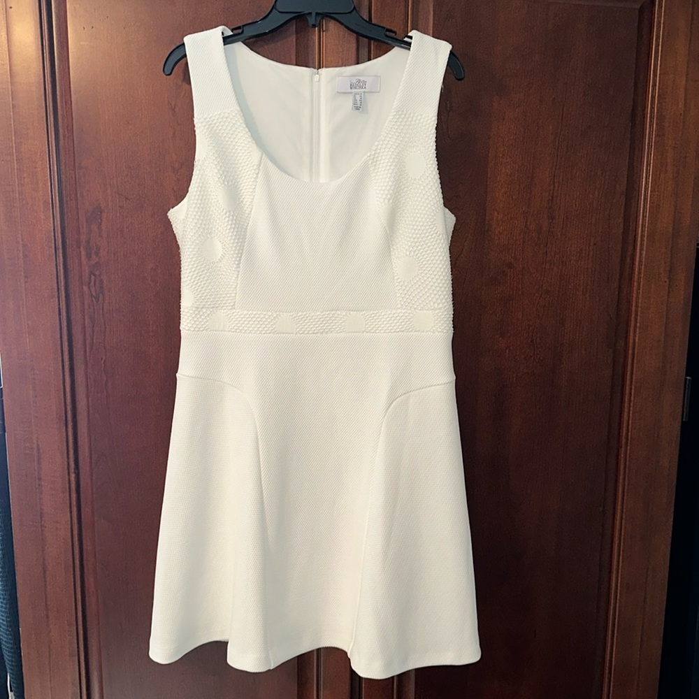 Belle Badgley Mischka white dress, size 14.